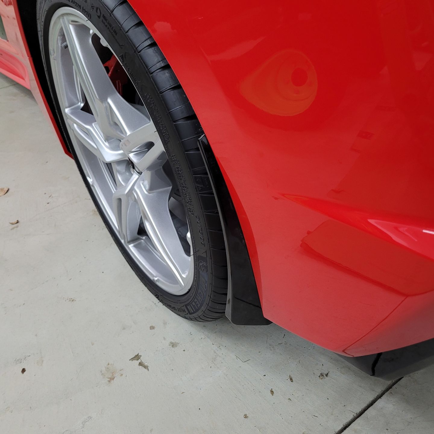 Customer photo review of Corvette C8 XL Extended Front & Rear Splash Guard