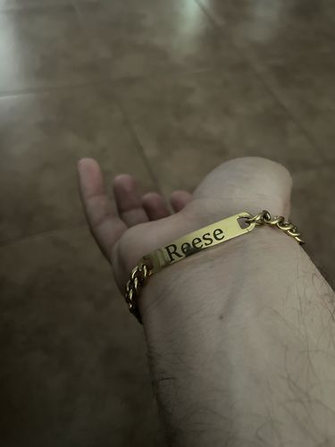 Customer photo review of Engraved Bracelet Set - W/ Eternal Rose Box