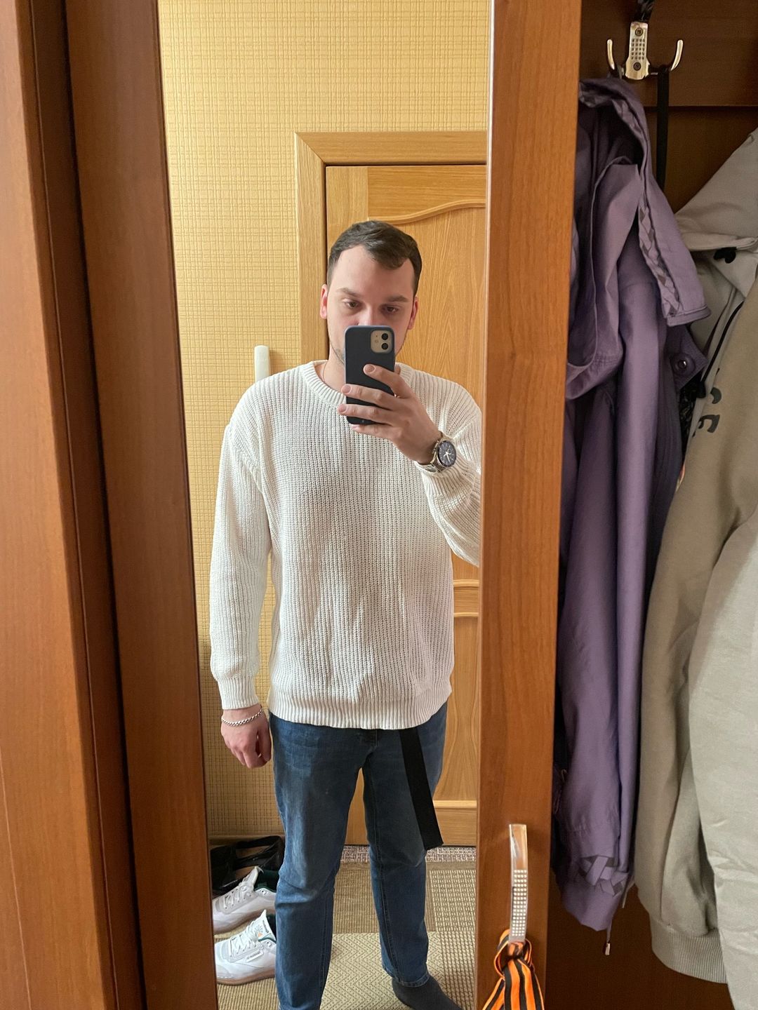Customer photo review of THE BLANK SWEATER