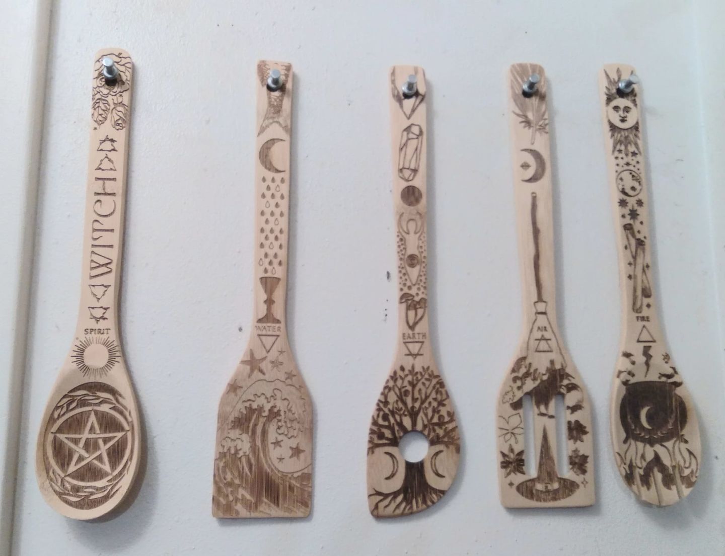 Customer photo review of The 5 Elements Bamboo Large Kitchen Utensils Set