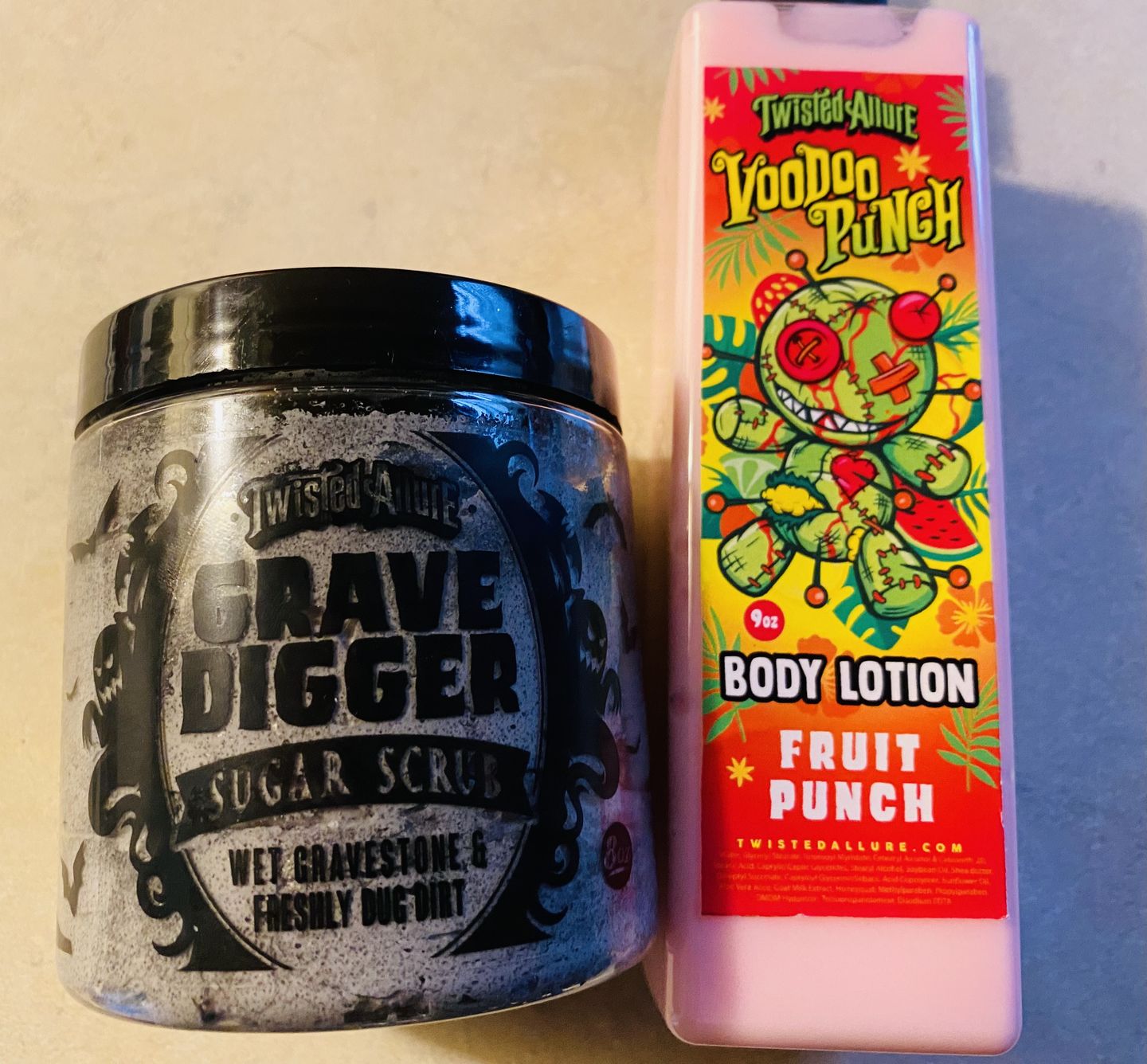 Customer photo review of Grave Digger Sugar Scrub (Wet Gravestone & Dirt)