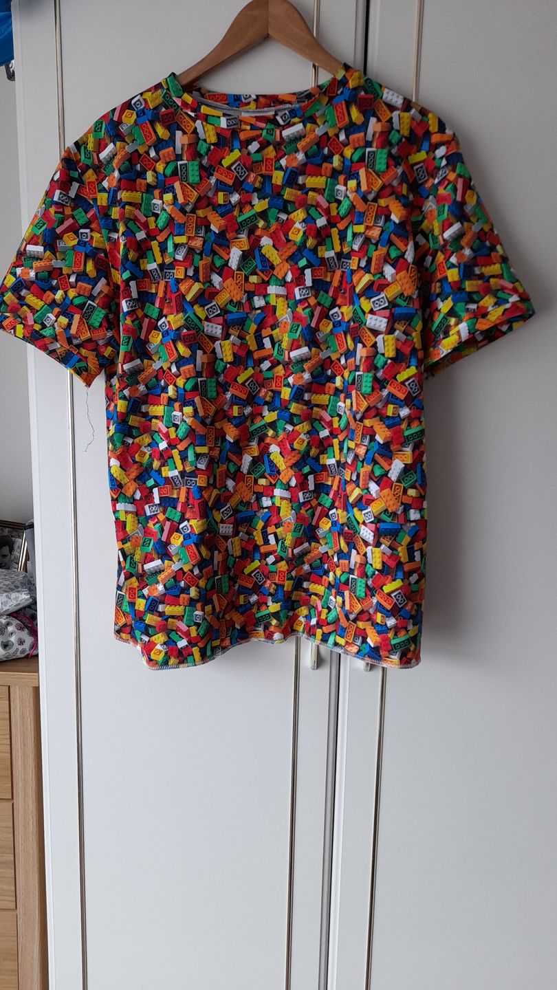 Customer photo review of Lego Blocks Cotton Jersey Fabric
