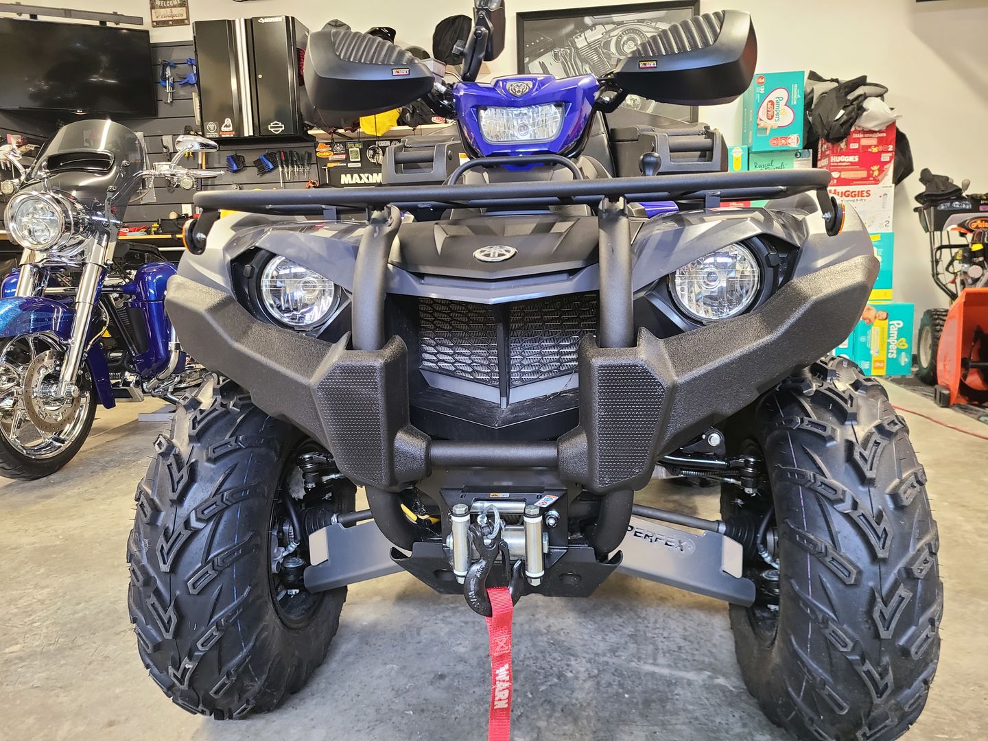 Customer photo review of Aluminum A-arm Guards for Yamaha Kodiak 450 (2018+)