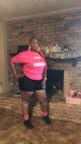 Customer photo review of Cuffed Denim Shorts up to 3XL (Black)