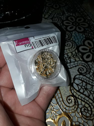 Customer photo review of Hoja de Oro Fantasy Nails