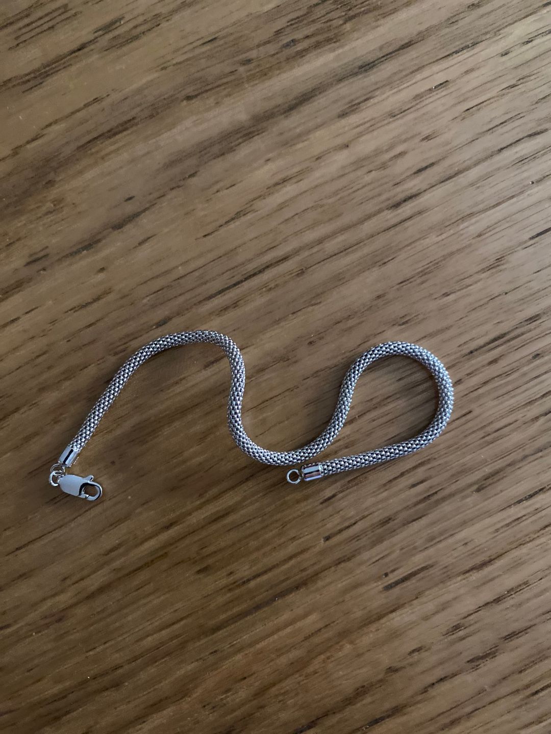 Customer photo review of THE SILVER MESH BRACELET
