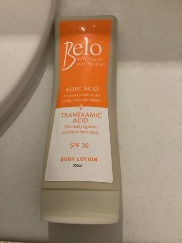 Customer photo review of Belo Essentials Whitening Lotion W/ SPF30 200ml