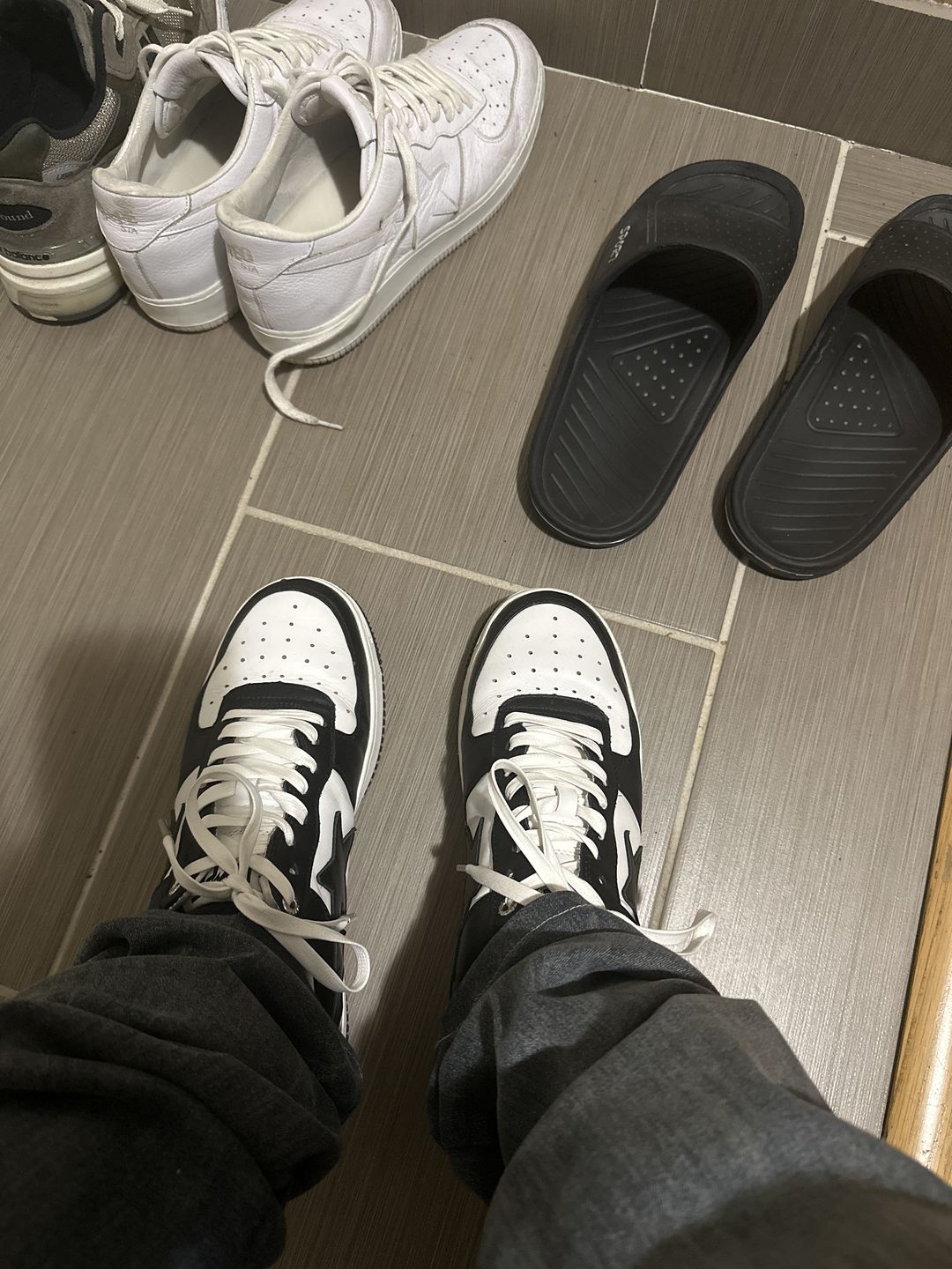 Customer photo review of Flat Waxed Cotton Shoe Laces