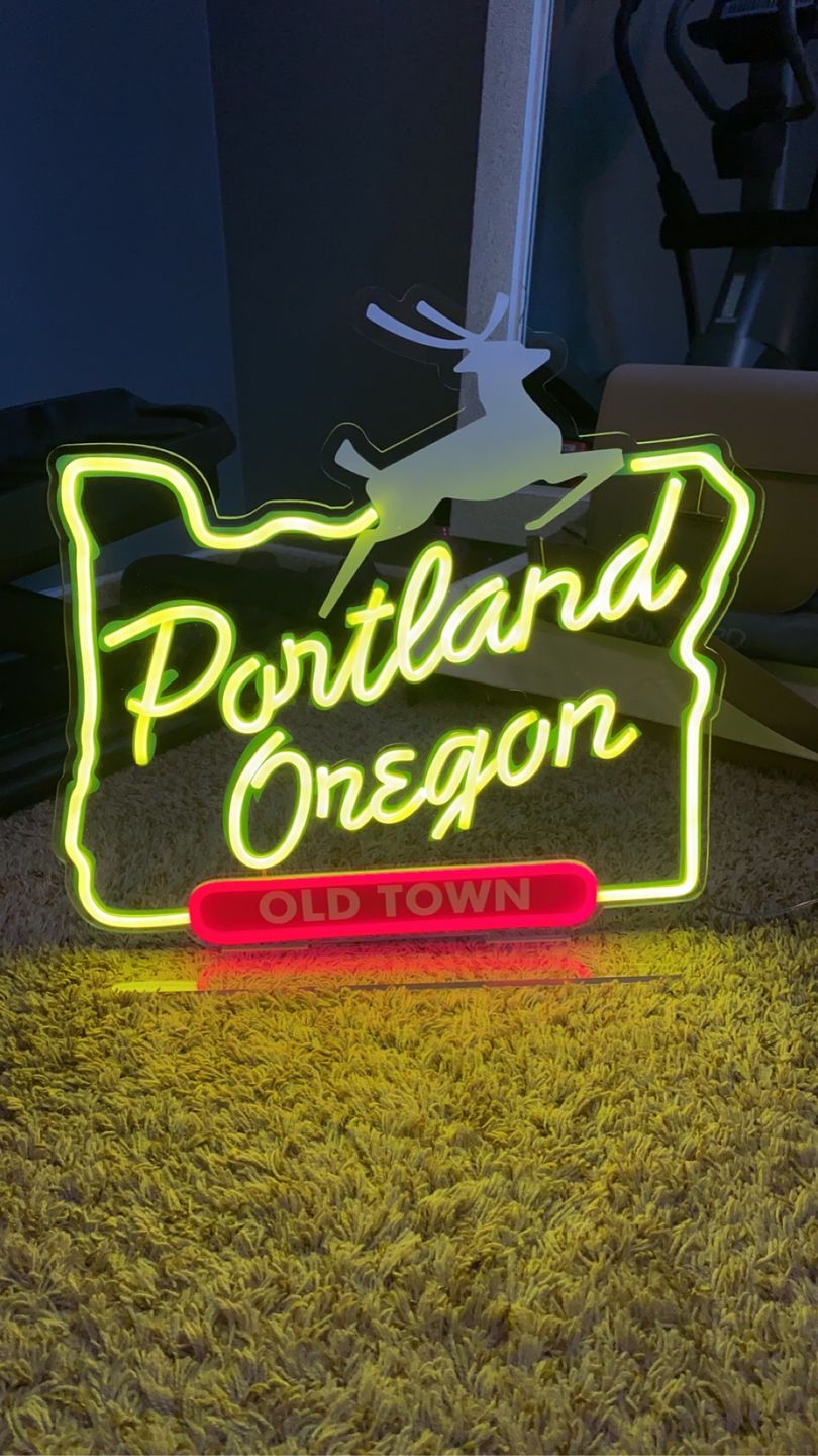Customer photo review of LED Portland Sign