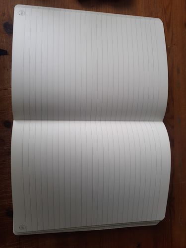 Customer photo review of 500 PAGE A5 TOMOE RIVER NOTEBOOK - LINED