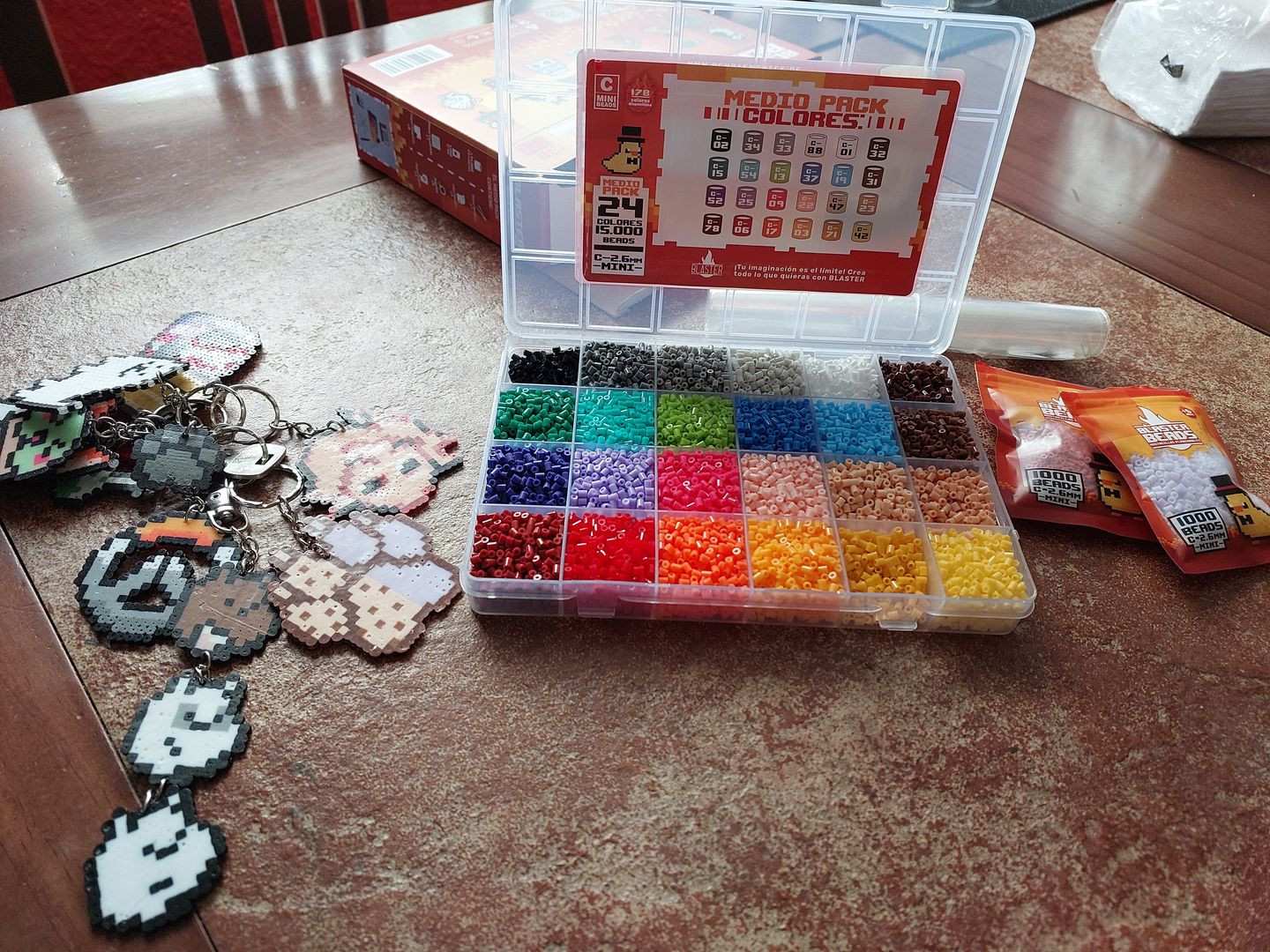 Customer photo review of Bolsa de 1000 Beads - MINI 2.6mm (C01-C99)