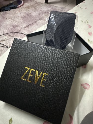 Customer photo review of Knit Tie - Navy Blue