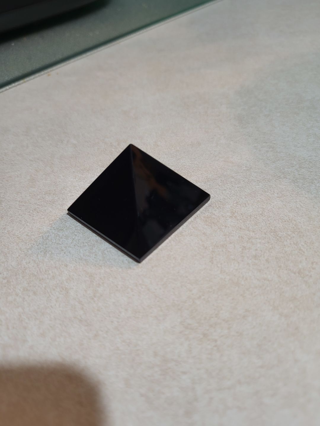 Customer photo review of Black Obsidian Crystal Protection Pyramid