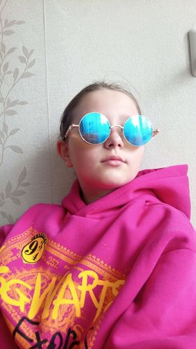 Customer photo review of Designer Metal Steampunk Sunglasses