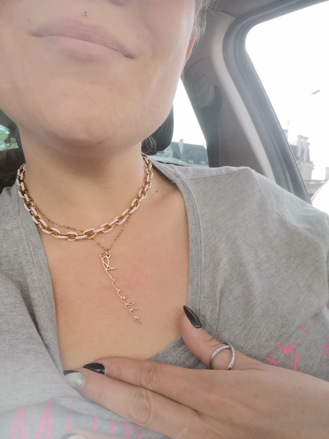 Customer photo review of Collier Signature Personnalisable