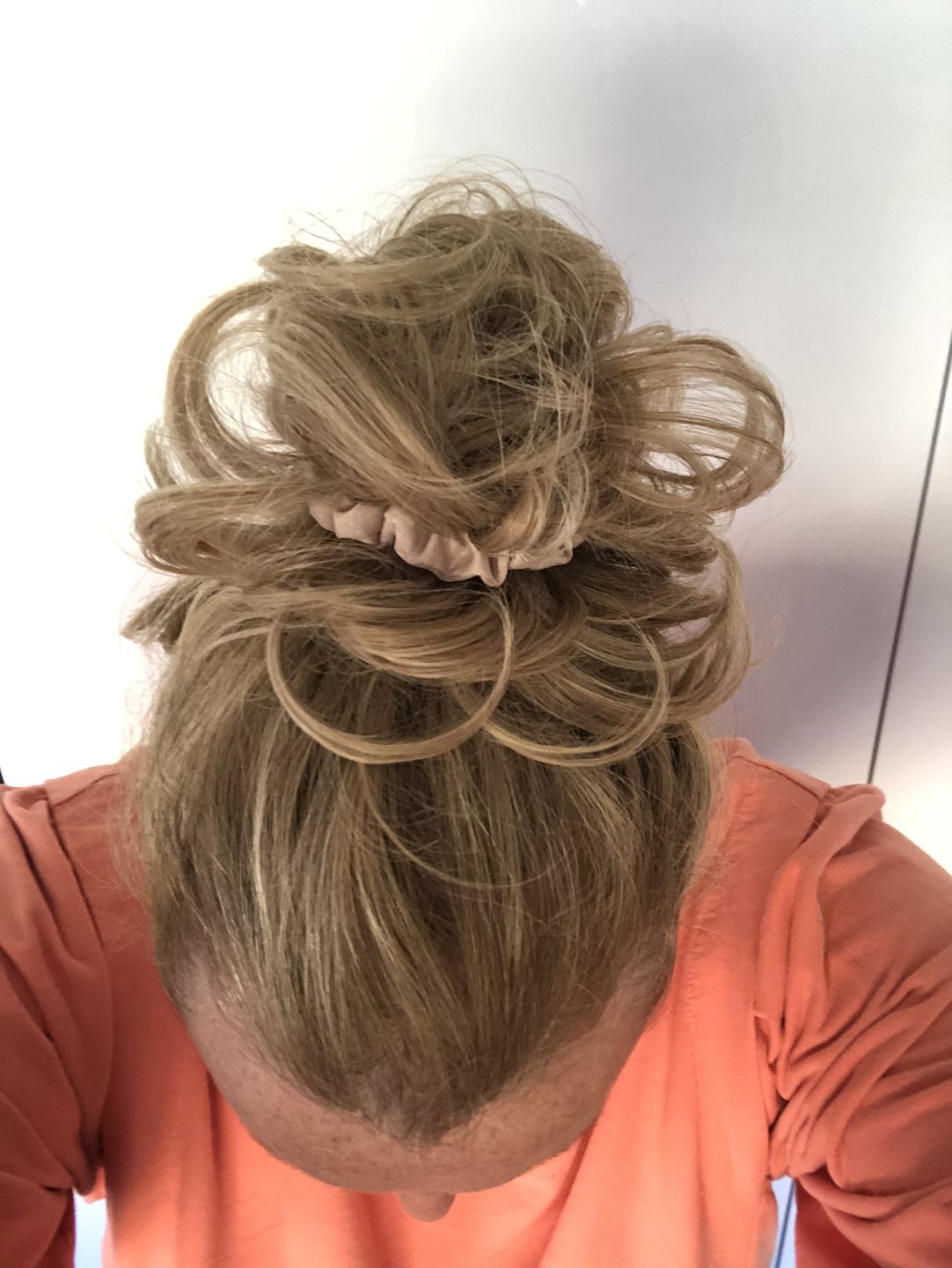 Customer photo review of Flicky Messy Scrunchie Bun