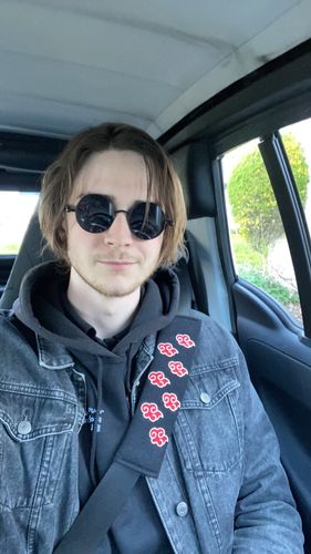 Customer photo review of Designer Metal Steampunk Sunglasses