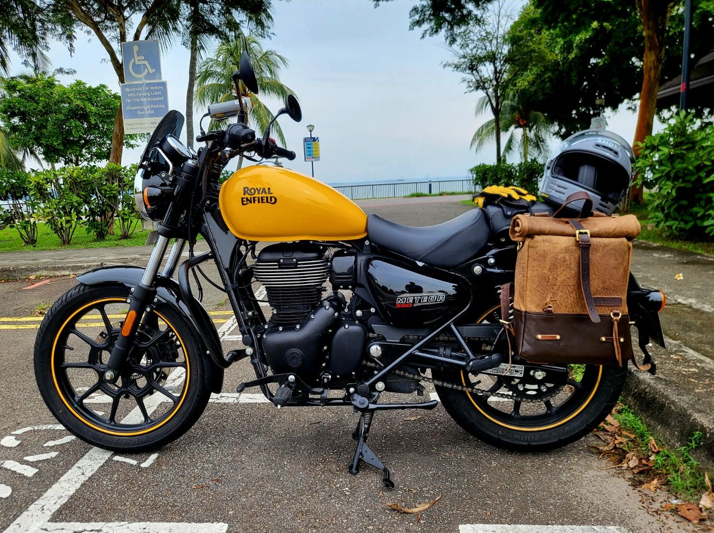 Customer photo review of backpack pannier - classic roll top