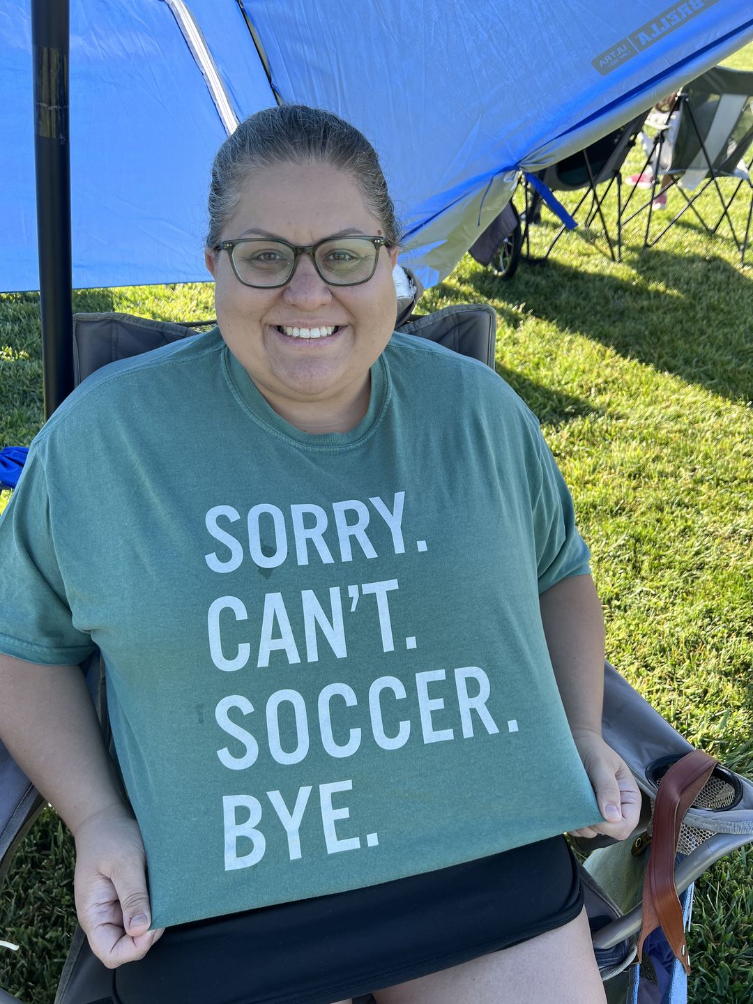 Customer photo review of Sorry Can't Soccer Bye