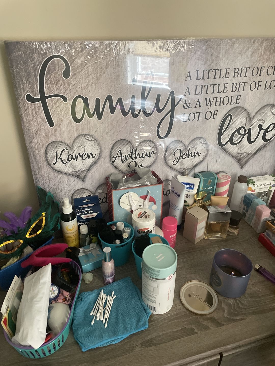 Customer photo review of Personalized "Family... Love" Premium Canvas