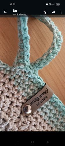 Customer photo review of Personalisierte Labels mit Chicago Screws - Kunstleder-Label mit Schrauben