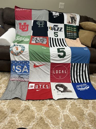 T-shirt quilt featuring utah jazz by Robyn from UT