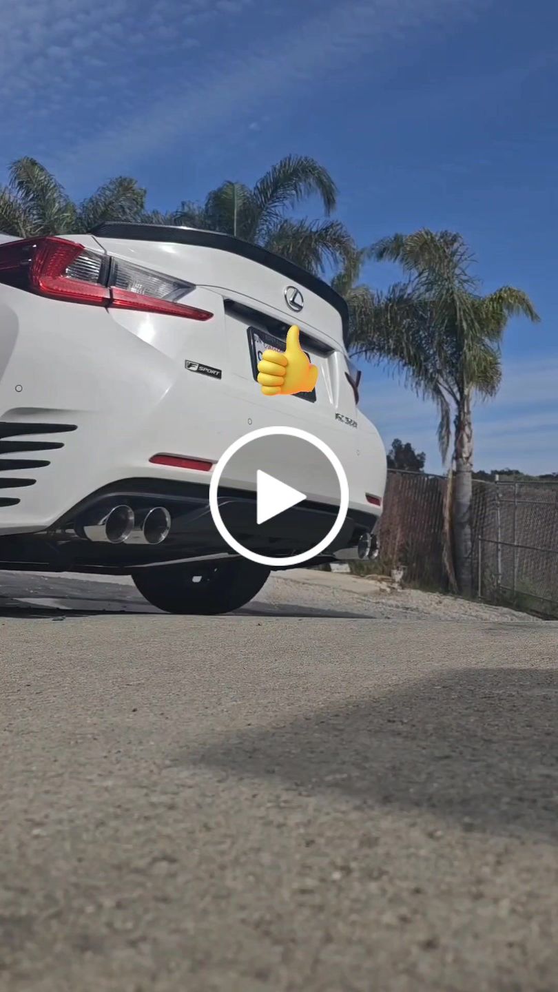 Customer video review of 2015-Up Lexus RC200t 300 350 Muffler Delete Axle Back Quad Tips Exhaust