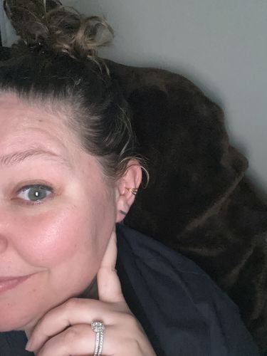 Customer photo review of Triple Bar Hinged Segment Ring