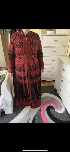 Customer photo review of Black/Red Dimond Full Embroidered Kaftan
