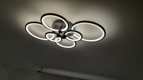 Customer photo review of Lustra LED 4+2 CIRCLE MAXI Black Echivalent 600W Telecomanda