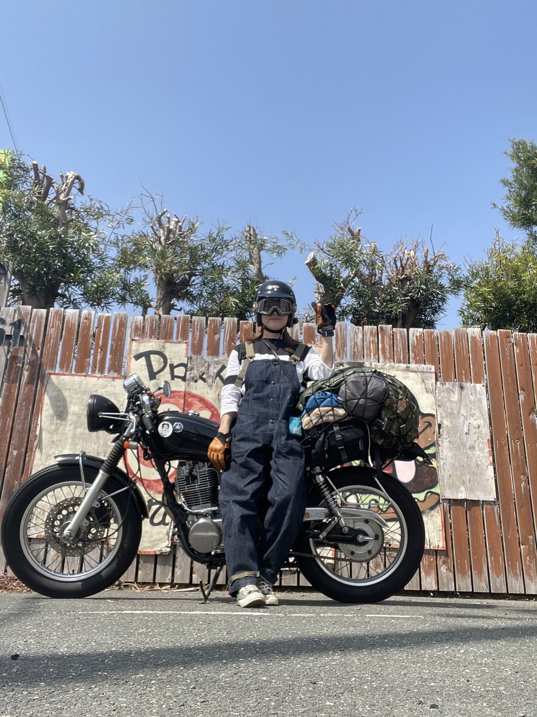 Customer photo review of アメリカンレトロ海軍デッキオーバーオール　デニム