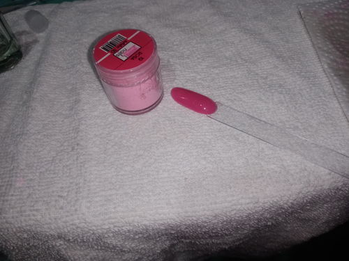 Customer photo review of Acrílico Acricolor Rosa #19 Fantasy Nails