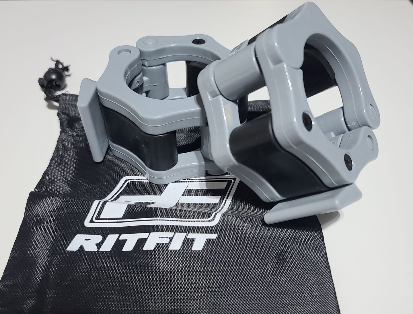 Customer photo review of Olympic Barbell Collars 2" Clamps Weight Clips for Bars (Pair of Two)