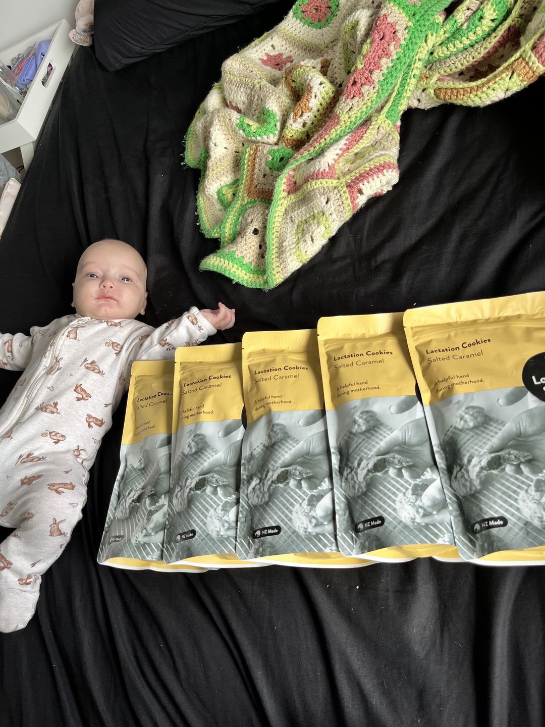 Customer photo review of Salted Caramel Lactation Cookies
