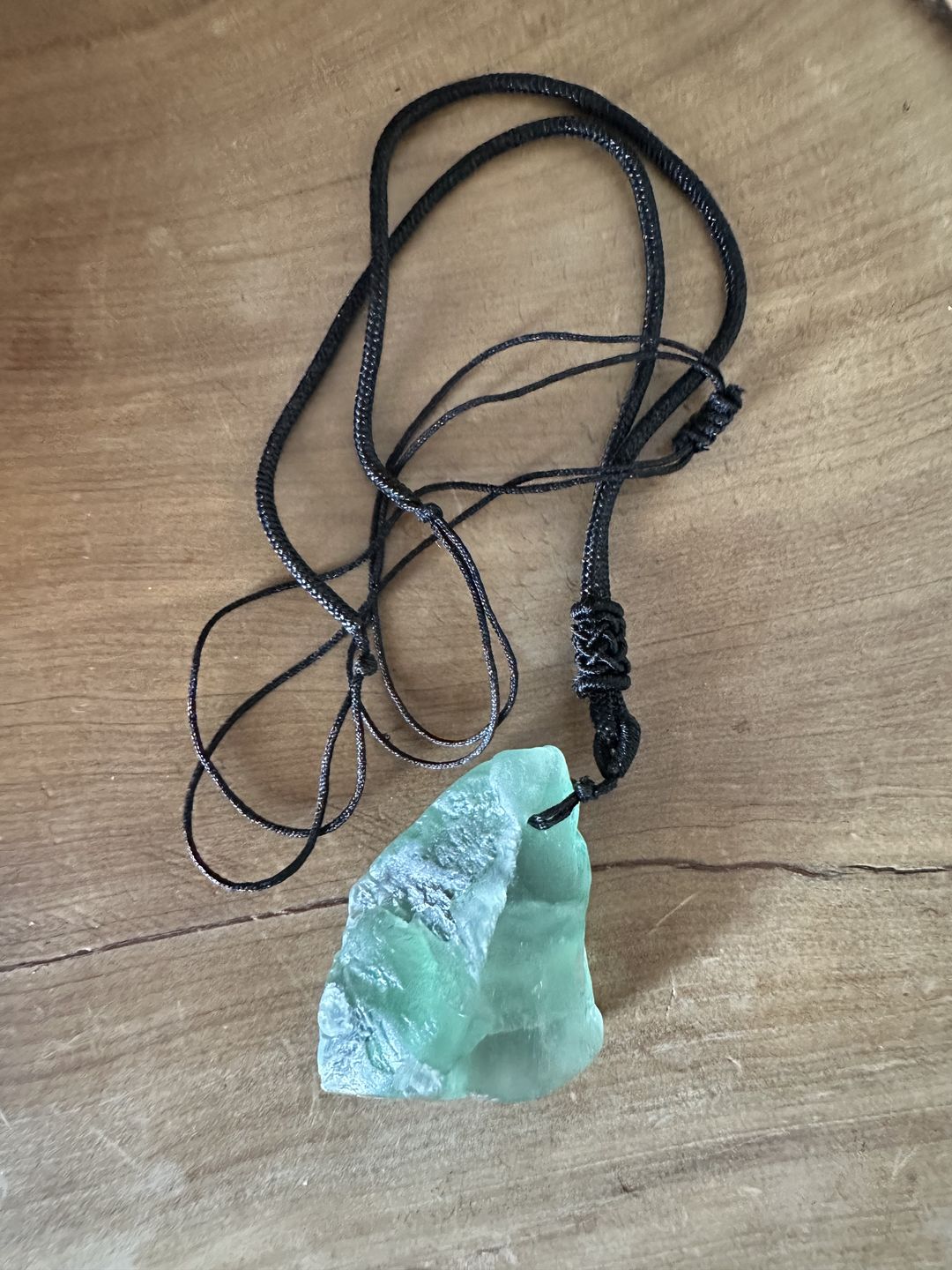 Customer photo review of Breathing Aquamarine Pendant