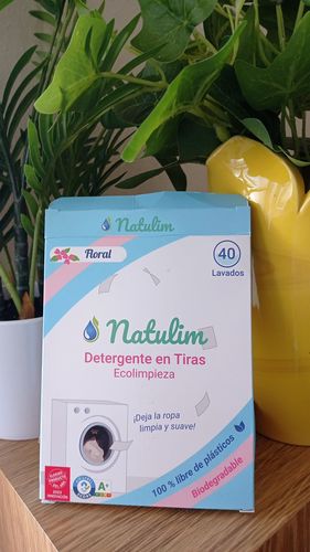 Customer photo review of Eco-Tiras de Detergente 40 lavados Natulim