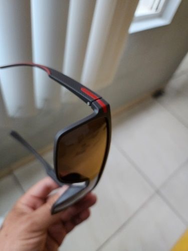 Customer photo review of Oversized Anti Glare Polarized Sunglasses