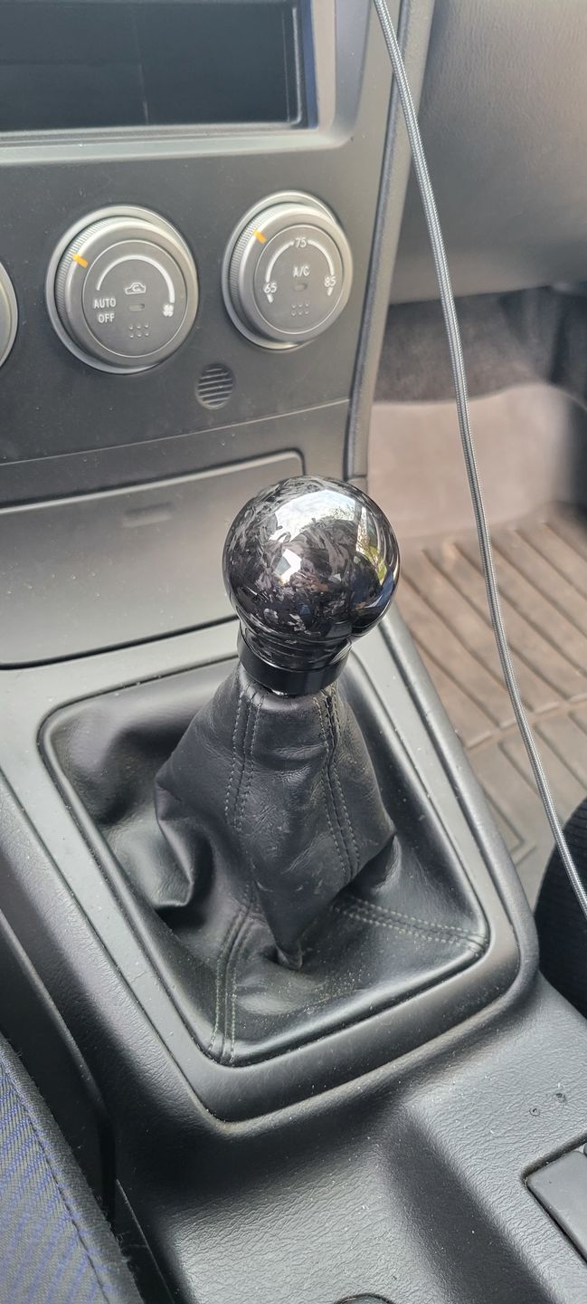 Customer photo review of Weighted Forged Carbon Fiber Shift Knob