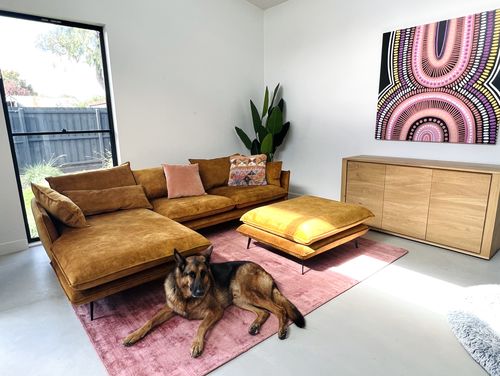 Customer photo review of Mother Is Earth - Original - Aboriginal Art Print By Leah Cummins