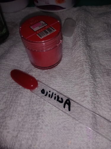 Customer photo review of Acrílico Acricolor Rojo #26 Fantasy Nails