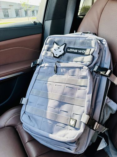 Customer photo review of Gen 3 Gray 45L Backpack