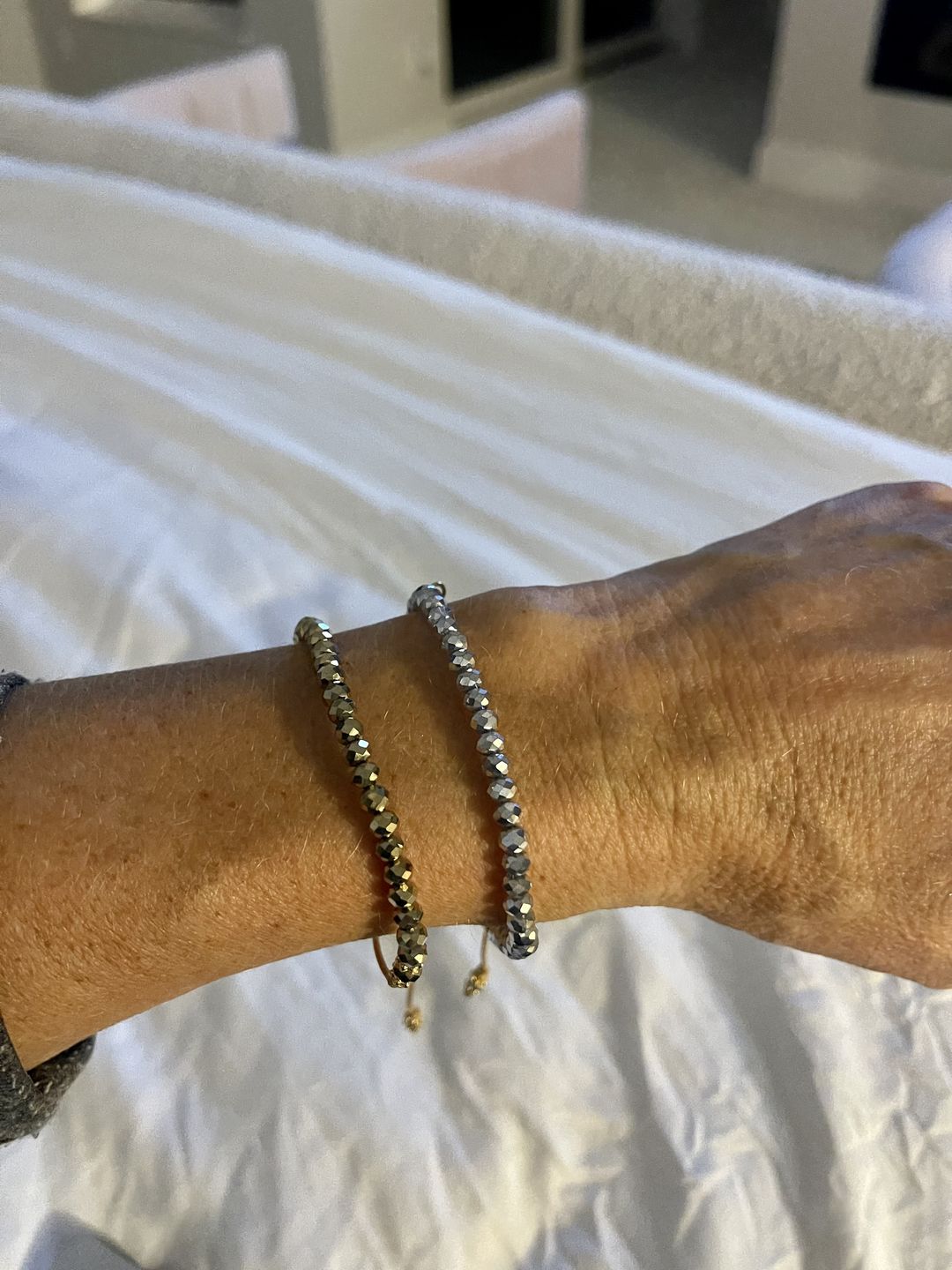 Customer photo review of Friendship Brass Bracelet