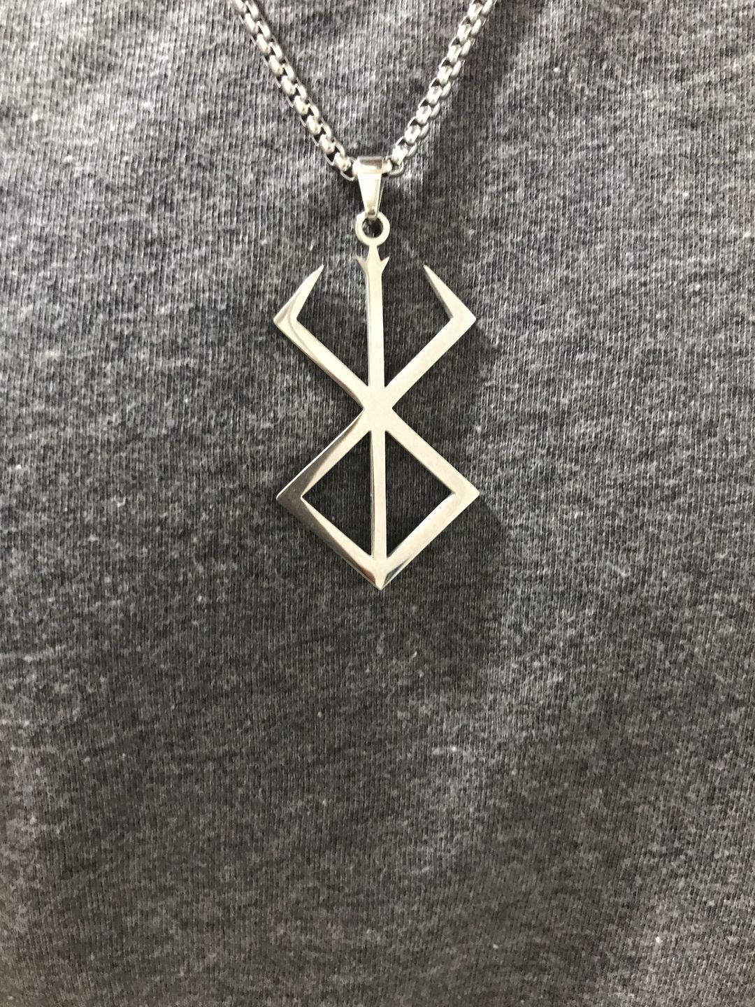 Customer photo review of Brand of Sacrifice Pendant