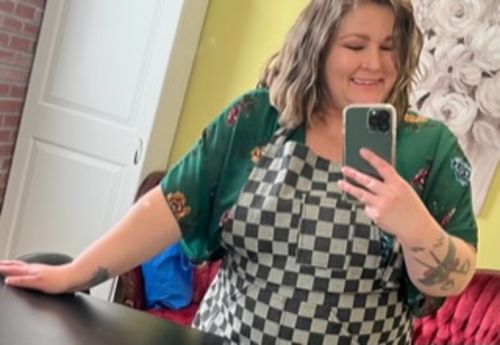 Customer photo review of Checkered Apron