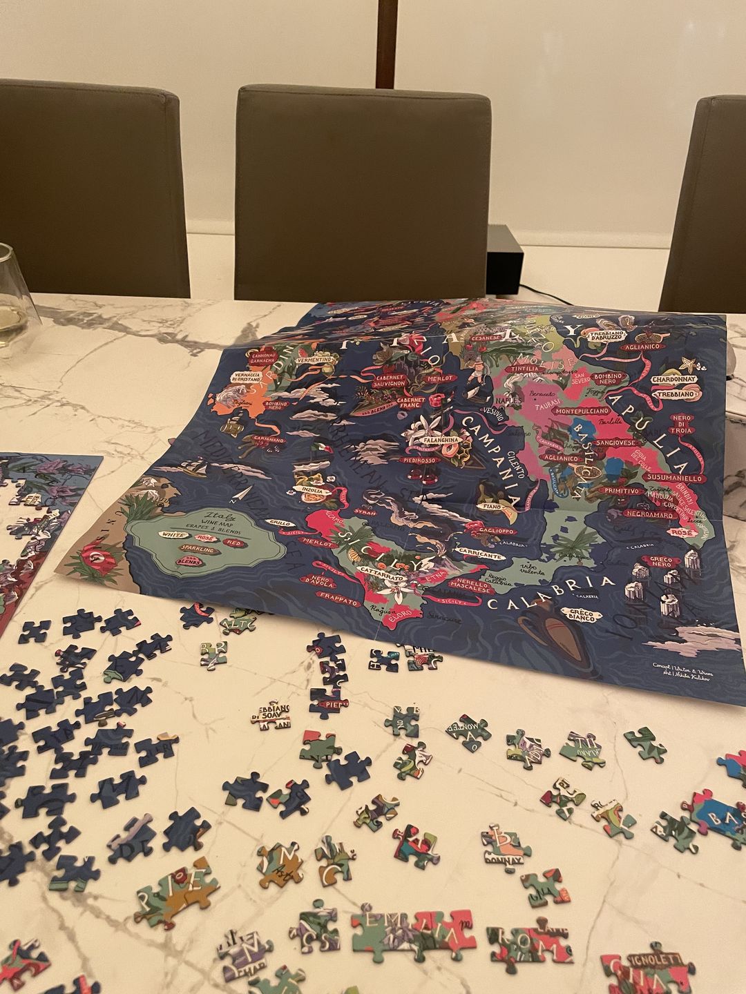 Customer photo review of Wine Puzzle - Italy