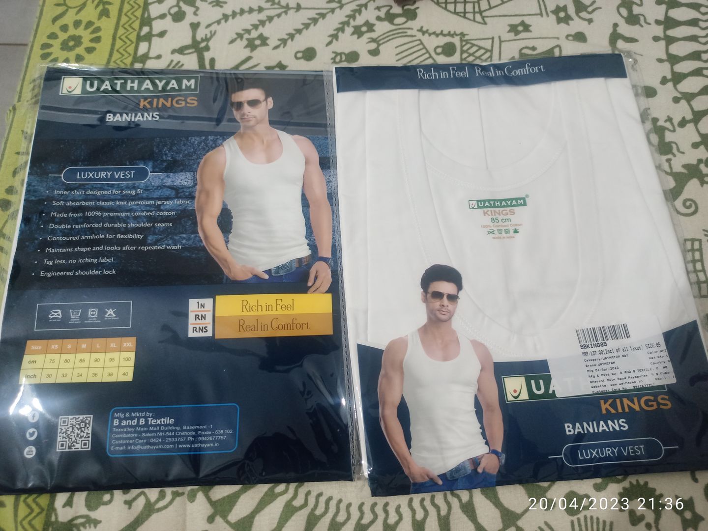 Customer photo review of Kings RN Banian (vest)