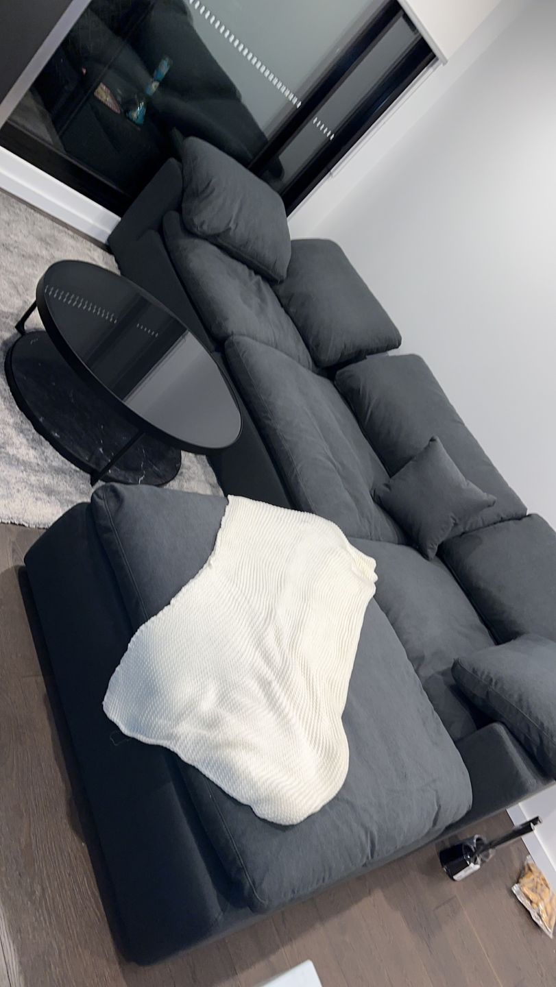 Customer photo review of Cloud Classic | 4-Piece Modular Sofa (Includes Ottoman)/Chaise