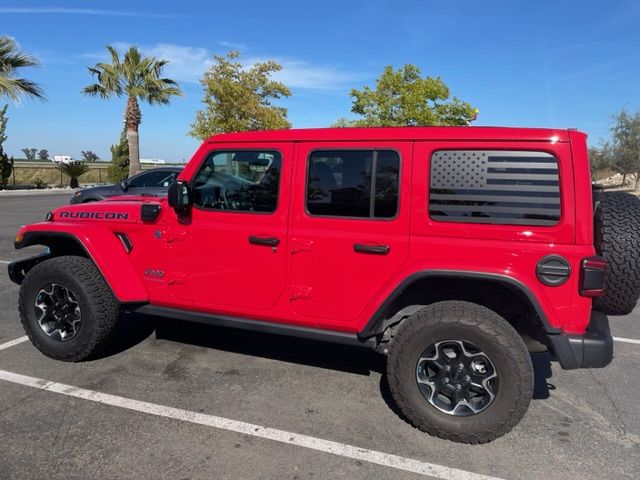 Customer photo review of American Flag Window Graphic for Wrangler Hard Top | Set of 2