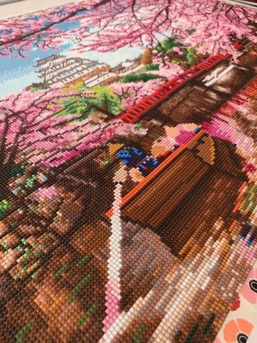 Customer photo review of Japanese Cherry Blossom on a River