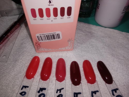 Customer photo review of Gel Gama F 6 pzas MUSSA